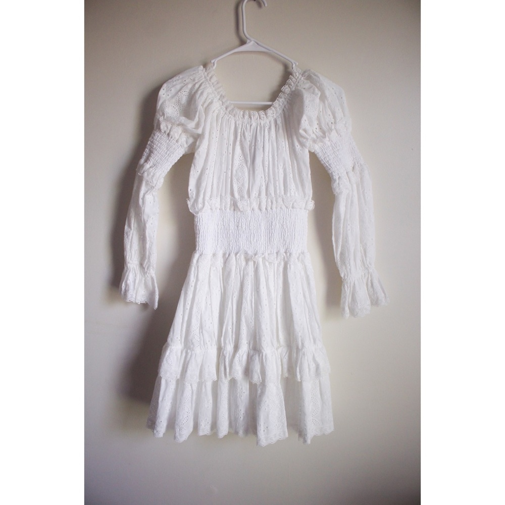 NWT Divine Heritage White Eyelet Dress - Picture 6 of 7